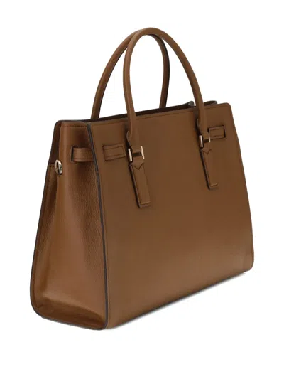 Michael Kors Leather Shoulder Bag In Brown