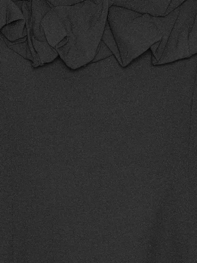 Rotate Birger Christensen A-line Mini Dress With Ruffles Rotate In Black