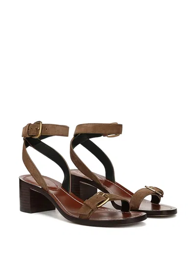 Veronica Beard Elia Ankle Strap Sandal In Black