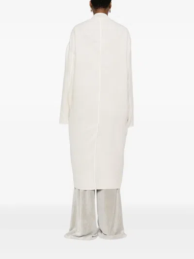 Rick Owens Asymmetric-overlap Jacket In Neutral