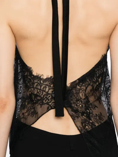 Blaklace Lace Halter Top In Black