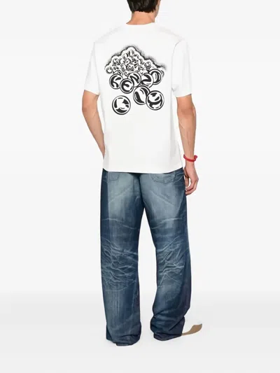 Kenzo Logo Print T-shirt In White