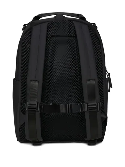 Rains Waterproof Clip Front Backpack In Black