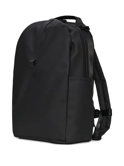 Rains Waterproof Clip Front Backpack In Black