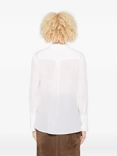Trame Auree Pleated-panel Shirt In White