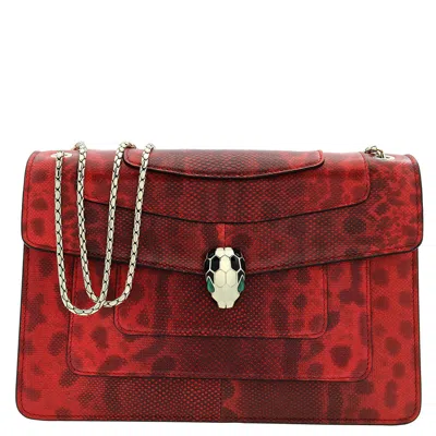 Bvlgari Serpenti Forever Shiny Karung Shoulder Bag