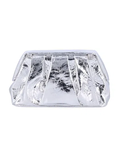 Themoirè Gea Pineapple Shoulder Bag In Silver