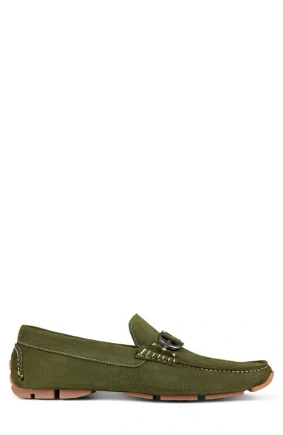 Donald Pliner Moc Toe Driving Loafer In Green