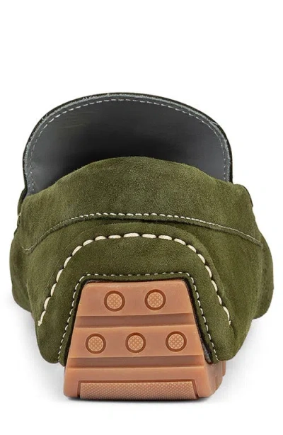 Donald Pliner Moc Toe Driving Loafer In Green