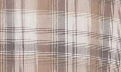 14th & Union Duofold Flannel Button-up Shirt In Gray