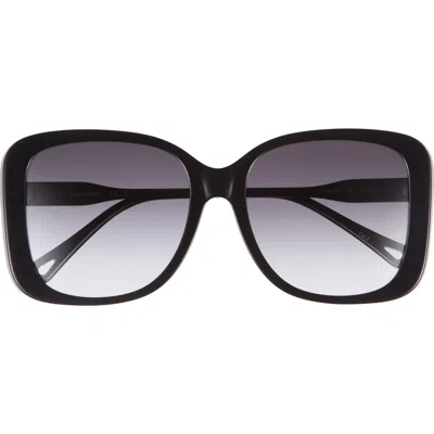 Chloé 57mm Square Sunglasses In Black