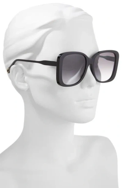 Chloé 57mm Square Sunglasses In Black
