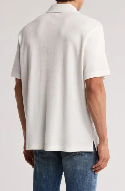 Abound Thermal Knit Camp Shirt In White