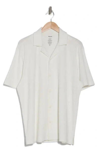 Abound Thermal Knit Camp Shirt In White