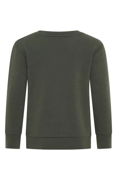 Dot Australia Kids' Get Snacks Graphic Sweatshirt In Green