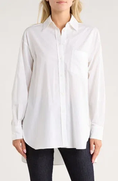 Rag & Bone Maxine Classic Button-front Shirt In Brown