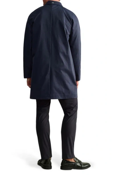 Rhone Aux Mac Coat In Blue