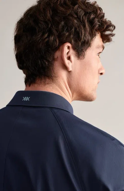 Rhone Aux Mac Coat In Blue