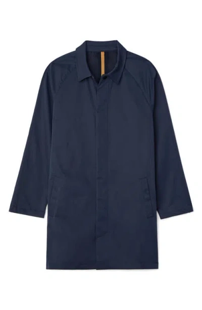 Rhone Aux Mac Coat In Blue