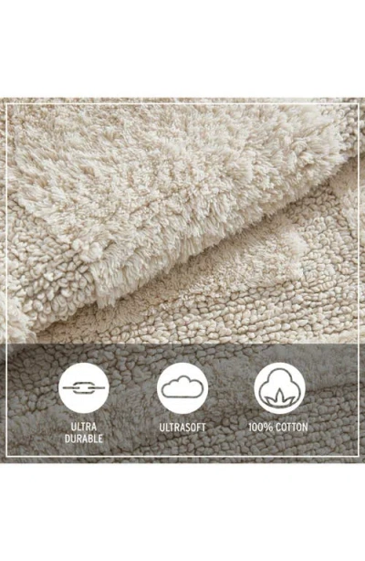 Eddie Bauer Logan Cotton Tufted Bath Rug In Neutral