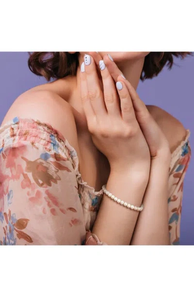 Delmar 5-5.5mm Cultured Freshwater Pearl Bracelet In Metallic