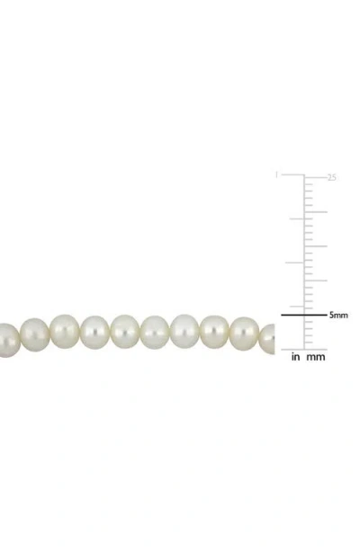 Delmar 5-5.5mm Cultured Freshwater Pearl Bracelet In Metallic