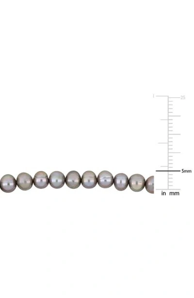 Delmar 5-5.5mm Cultured Freshwater Pearl Bracelet In Metallic