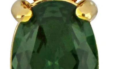 Delmar Created Gemstones & Star Drop Earrings In Gold