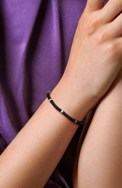Delmar 2.5mm Station Bracelet In Black