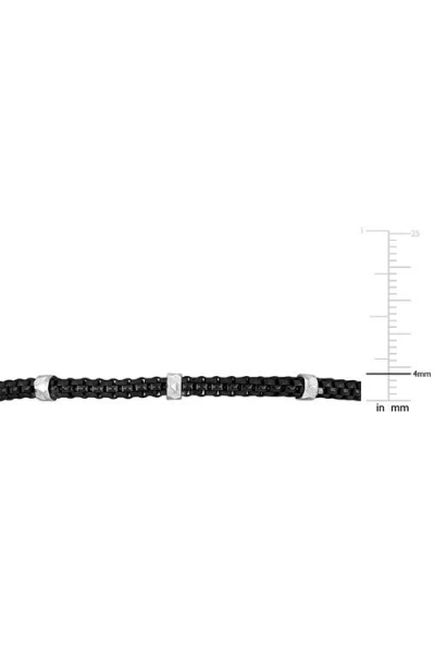 Delmar 2.5mm Station Bracelet In Black