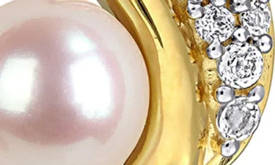 Delmar 6-6.5mm Cultured Freshwater Pearl Stud Earrings In Gold