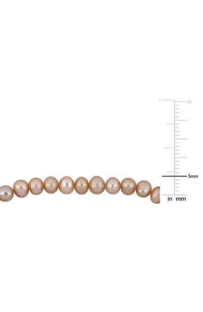 Delmar 5-5.5mm Cultured Freshwater Pearl Bracelet In Gold