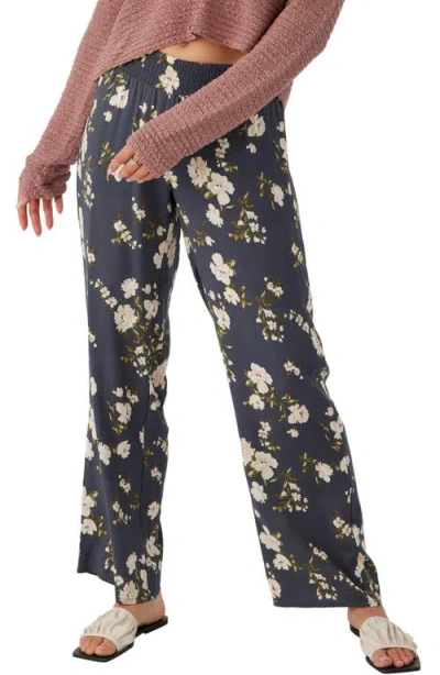 O'neill Juniors' Jonie Kendra Floral Pull-on Pants In Blue