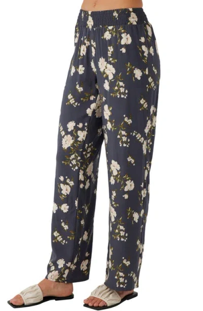 O'neill Juniors' Jonie Kendra Floral Pull-on Pants In Blue