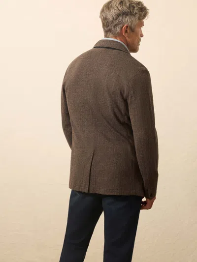 Faherty Inlet Knit Tweed Blazer In Multi