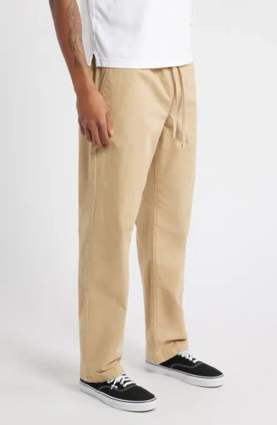 Vans Range Relaxed Drawstring Pants In Brown