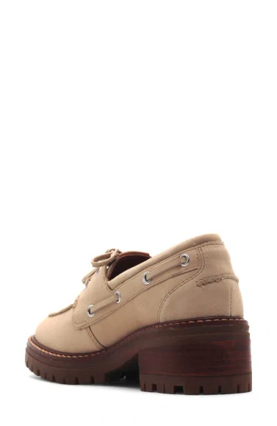 Gentle Souls Women's Brigly Lug Round Toe Boat Shoes In Neutral