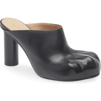 Jw Anderson J. W. Anderson Black Nappa Leather Paw Mules In Black