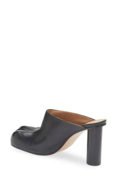 Jw Anderson J. W. Anderson Black Nappa Leather Paw Mules In Black