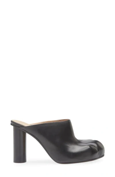 Jw Anderson J. W. Anderson Black Nappa Leather Paw Mules In Black