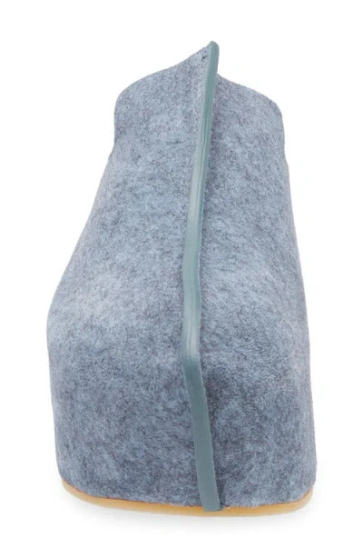 Jw Anderson Platform Suede Clogs In Blue