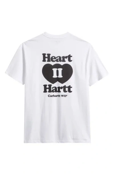 Carhartt Heart Ii Hartt T-shirt In White