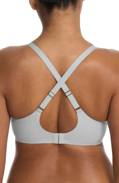 Natori Comfort Evolution Full Fit Memory Foam Convertible Bra In Gray