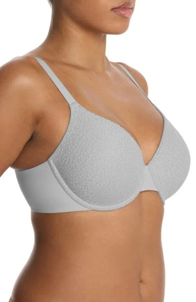 Natori Comfort Evolution Full Fit Memory Foam Convertible Bra In Gray