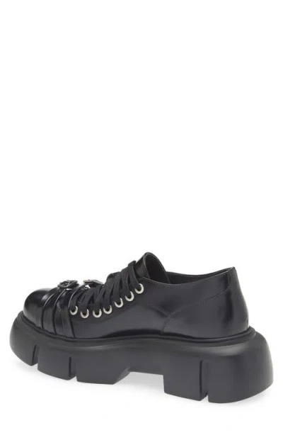 Simone Rocha Low Platform Buckle Boot In Black