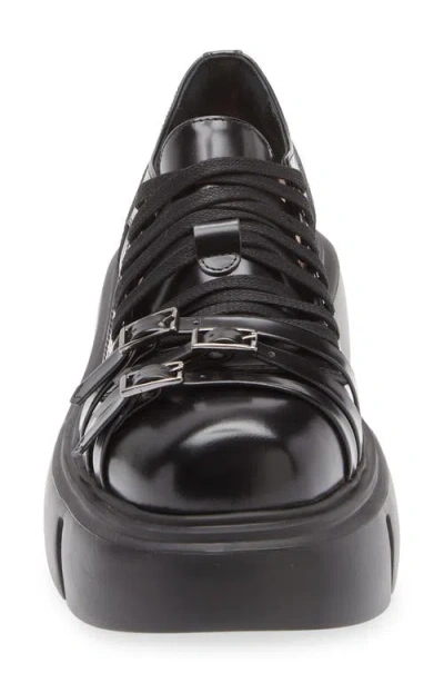 Simone Rocha Low Platform Buckle Boot In Black