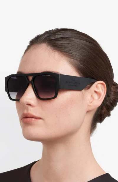 Marc Jacobs Aviator Sunglasses In Black