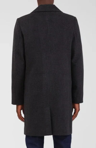 Bagatelle Houndstooth Topcoat In Black