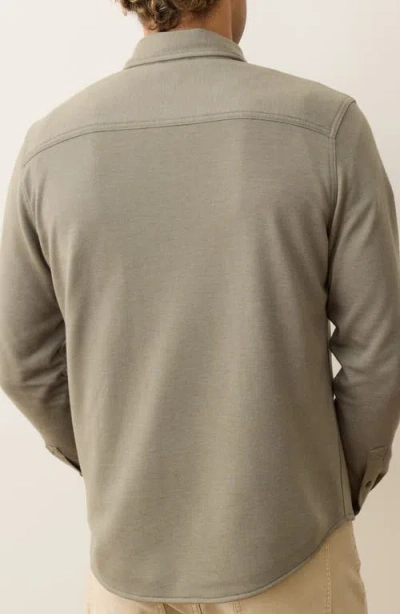 Marine Layer Pacifica Stretch Twill Overshirt In Green