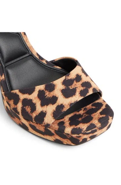 Aldo Chicgleam Ankle Strap Platform Sandal In Animal Print